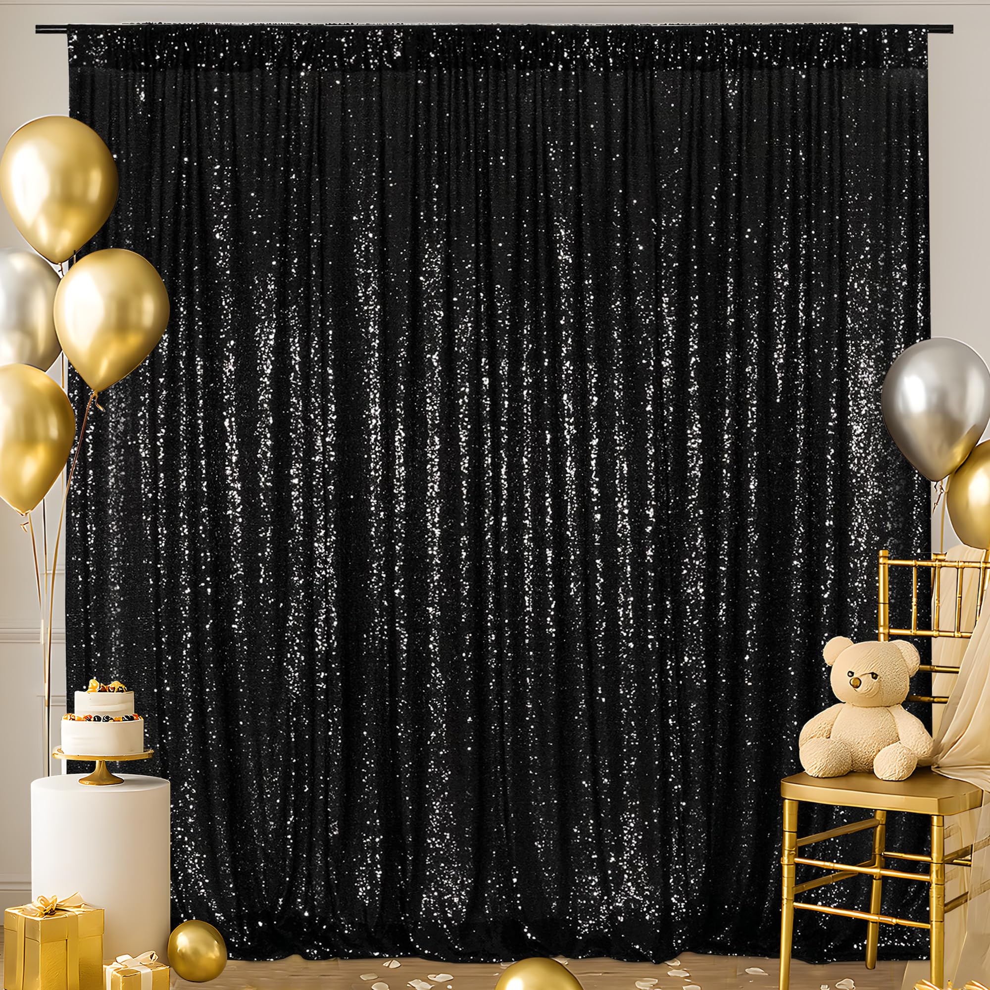Eternal Beauty 305x305cm Pink Shinny Sequin Photography Backdrop Party Prom Wedding Youtobe Banquet Photo Background (10x10 feet) — view 27
