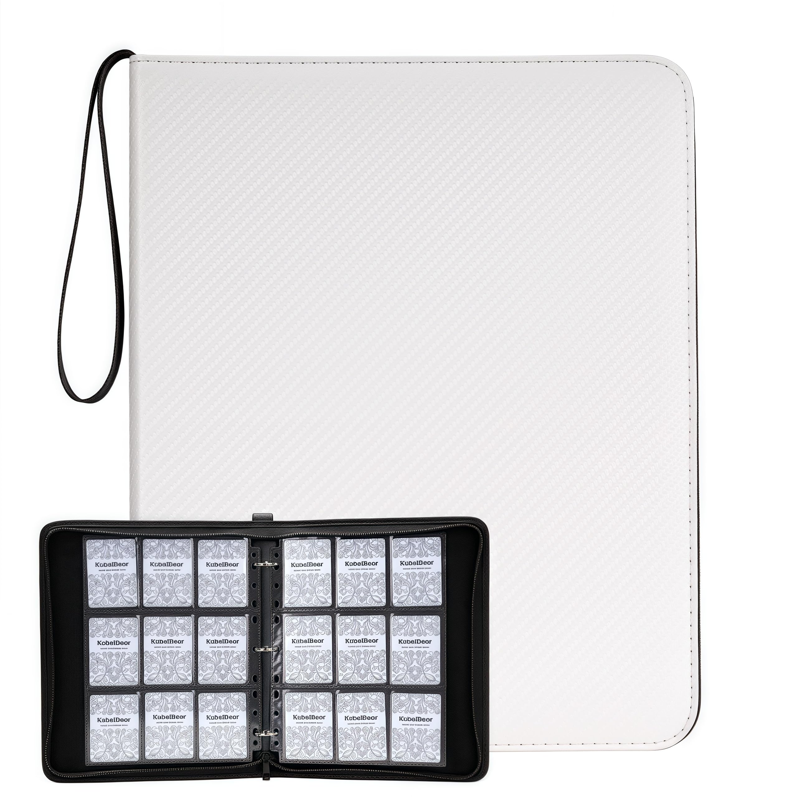 Amazon.com: Card Binder  720 Capacity, Zippered Trading Card Holder for  MTG, Sports & Collectible Cards  Acid-Free, Durable & Travel-Friendly  Storage (White, 9 Pocket) : Toys & Games