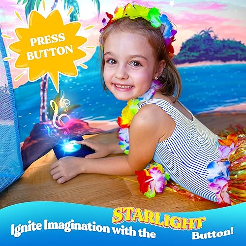 Miniatura 9 de W&O Galactic Aerodome con luces LED  Fuerte de tienda de campaña de aire  Tienda de campaña inflable para niños  Tienda de campaña para niños y