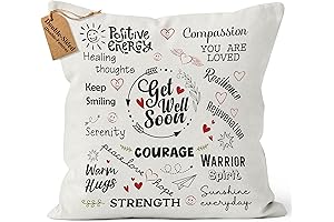 Encouraging Get Well Soon 18x18 Premium Pillow Cover
