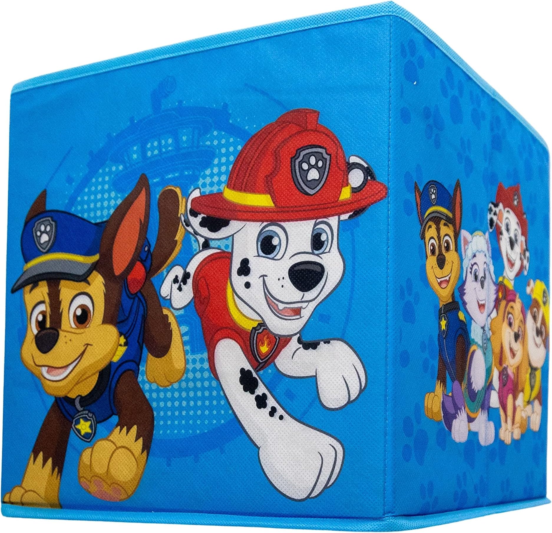 Character WorldPaw Patrol Officially Licensed Storage Boxes | 2 Pack Foldable Storage Cubes Tower Design | Perfect For Organising Children's Room, Kids Playroom