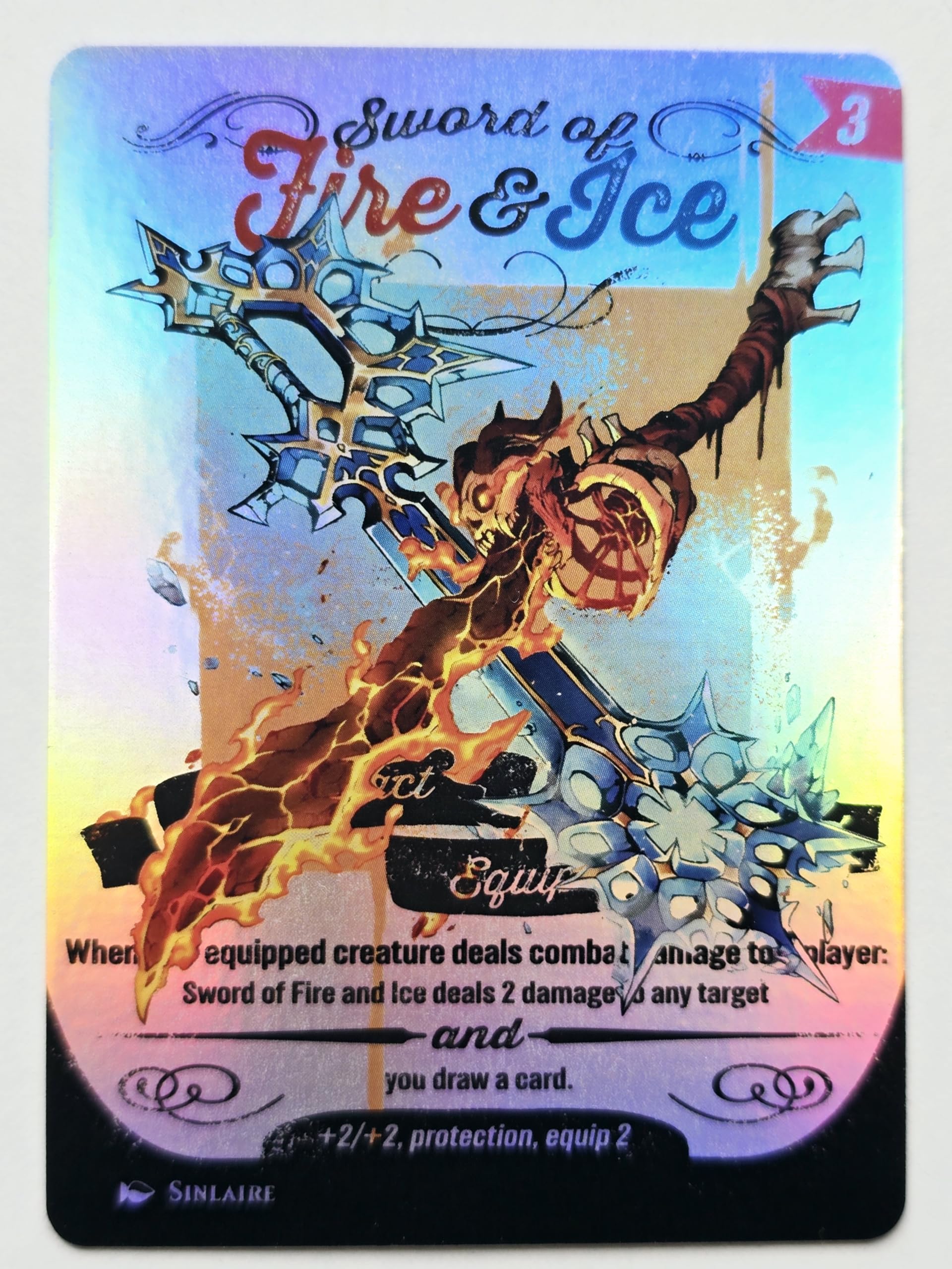 Amazon.com: Poster Style Sword of Fire and Ice #01 Foil