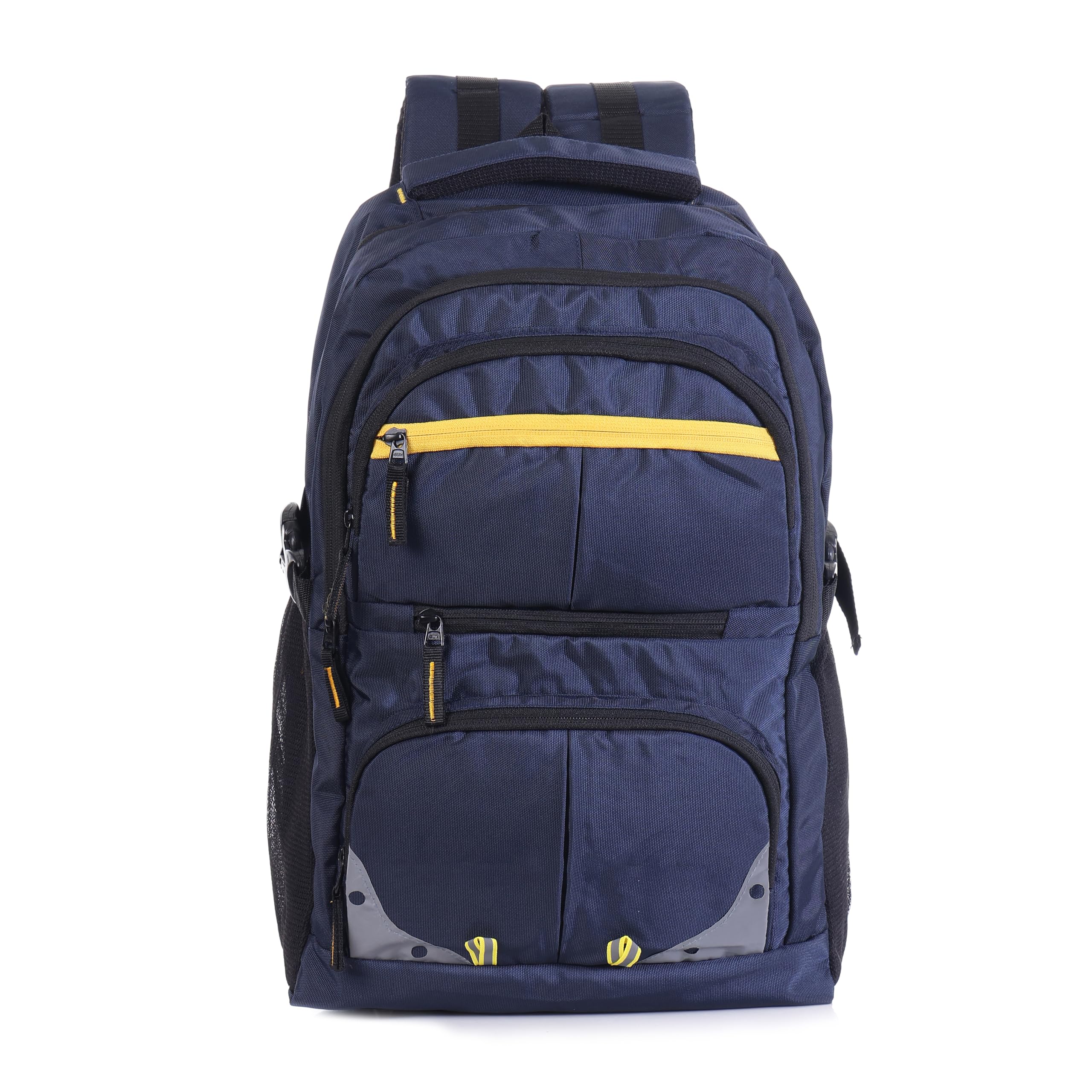 Lightweight Polyester Backpack with Triple Compartments, Front Zip Pockets, Loop Handle, Adjustable Straps for Men Women – Daily Use, Travel-image-30