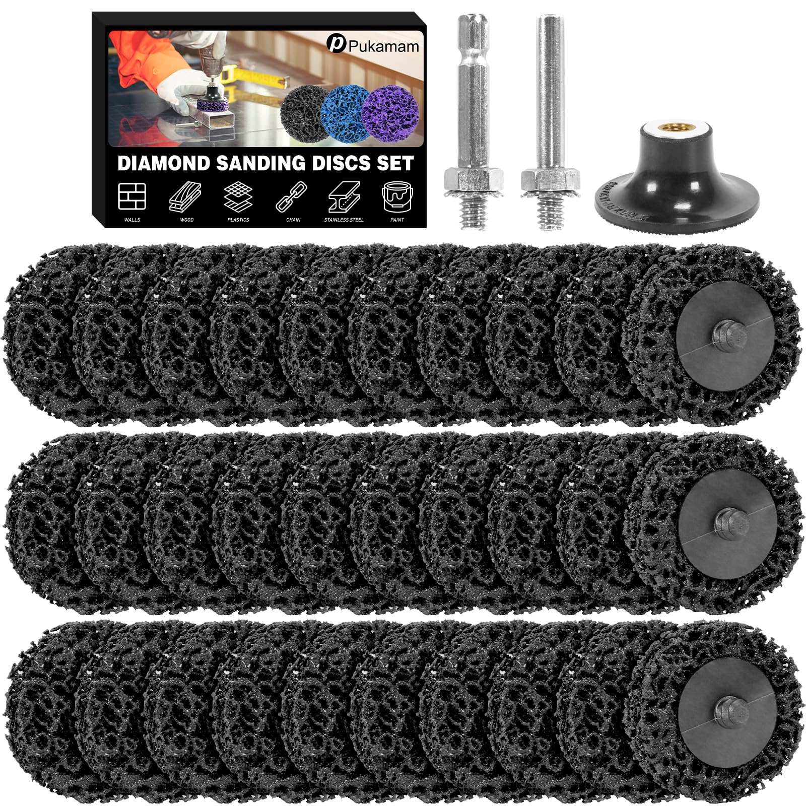 33 PCS Diamond Sanding Discs - Quick Change Set -11