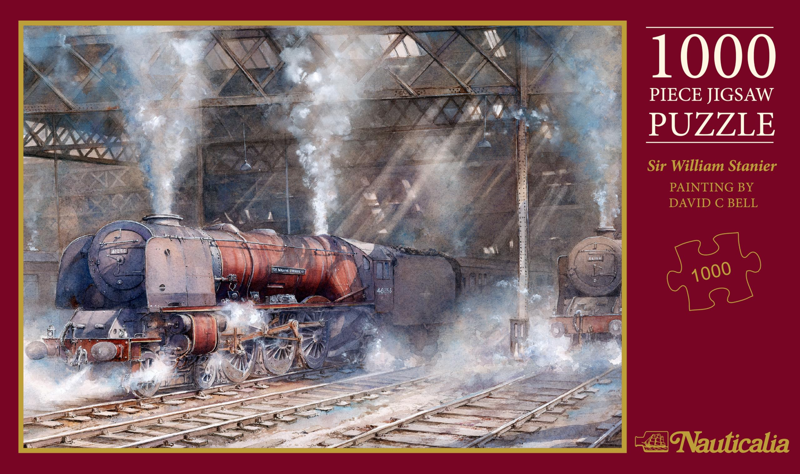 1000 Piece Jigsaw Puzzle Sir William Stanier By David Bell Steam Train Design