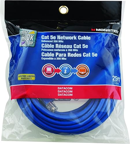 CABLE DE RED 5E BLU 25'