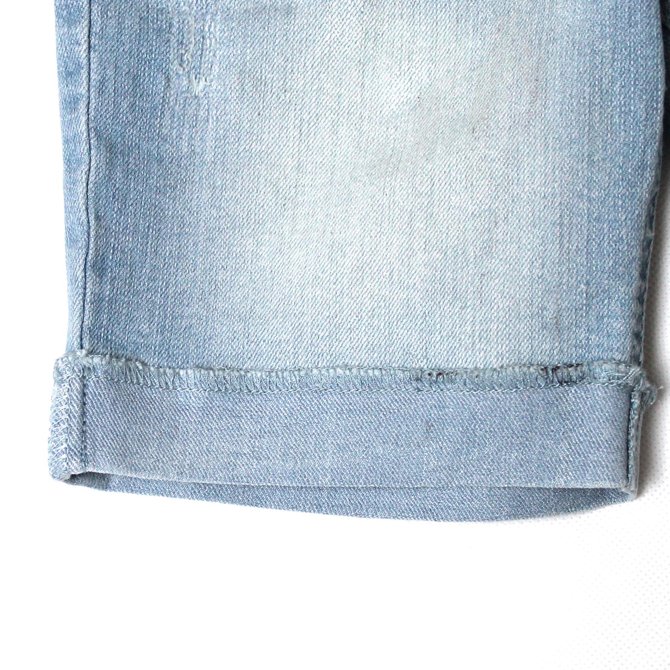 Bienzoe Pantaloncini in jeans da ragazza: pantaloncini elasticizzati a vita bassa per bambini - da indossare tutto il giorno - perfetti per le attività estive