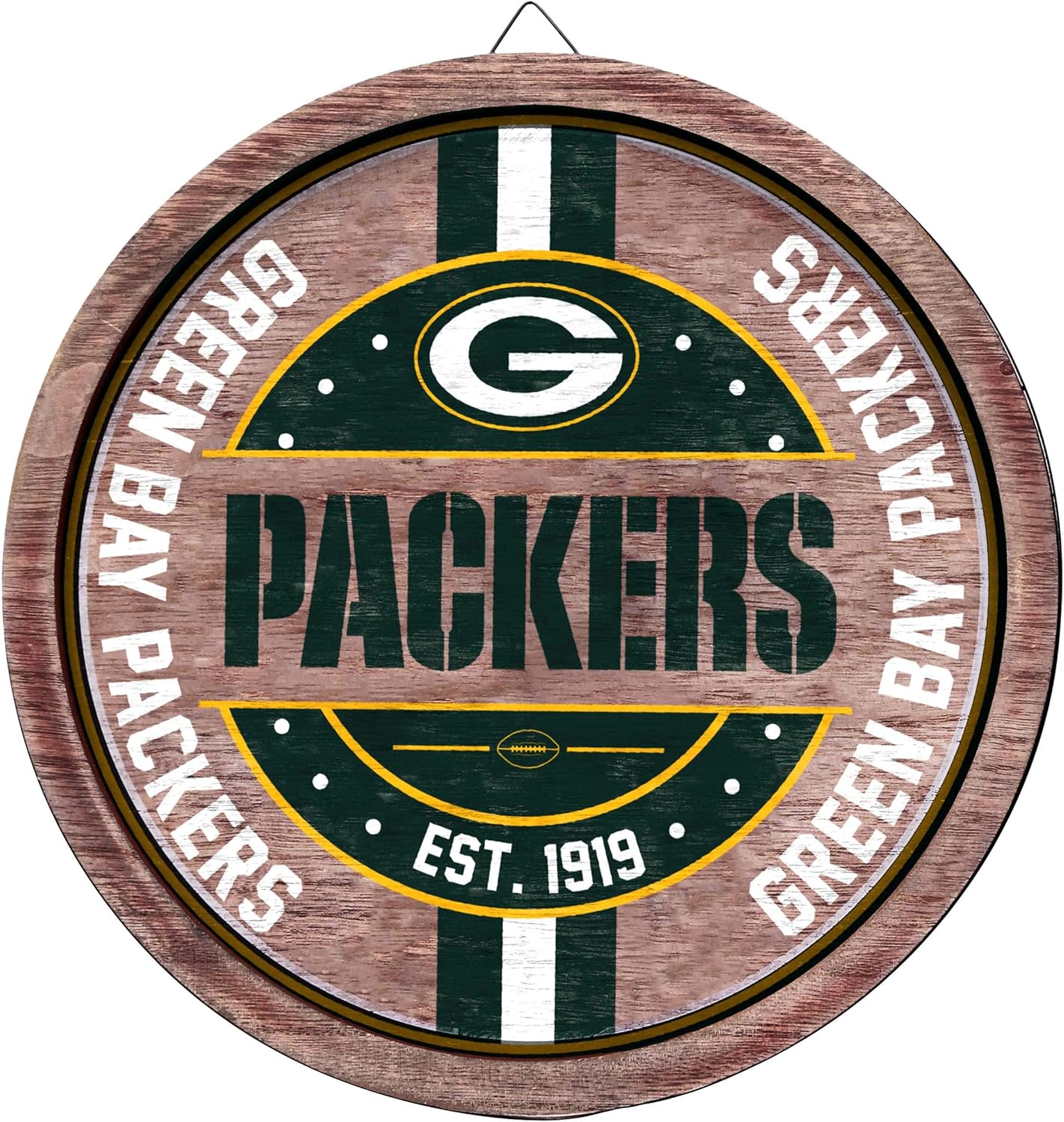 FOCO NFL Team Logo Wooden Barrel Sign