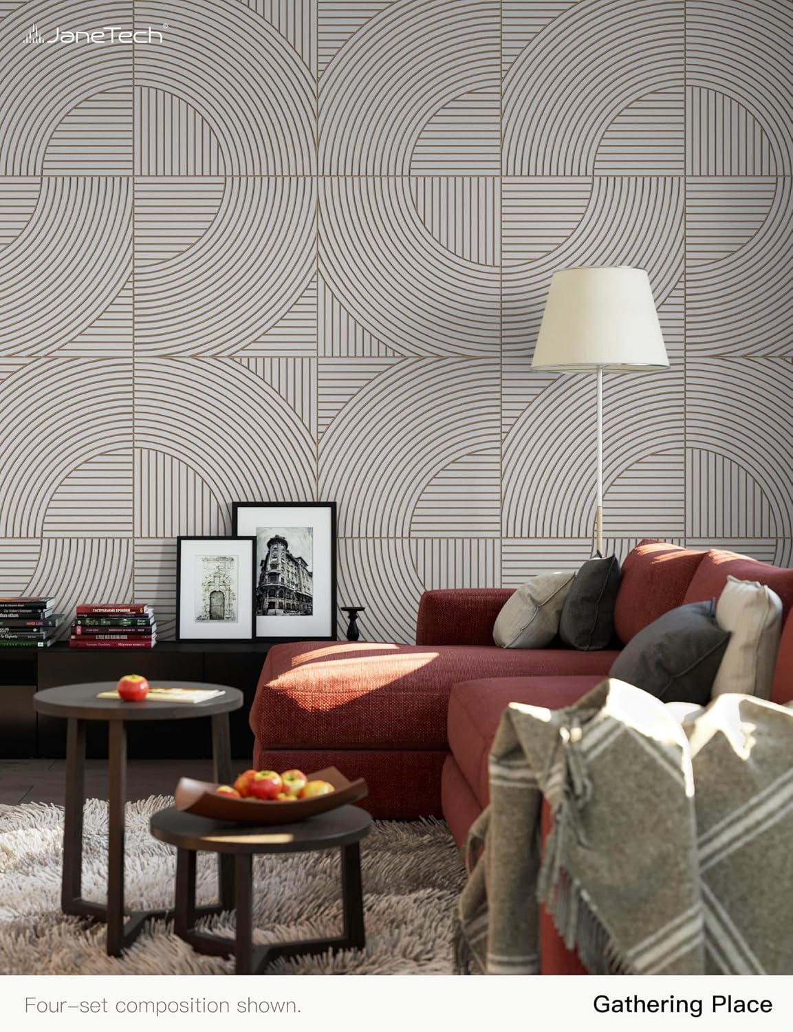 Acoustic Wall Panels 23.62 x 23.62 Inch, 6 PCS Felt Acoustic Panels for Wall Decor, Noise Reduction & Echo Control Sound Panels, Decorative Wall Panels for Home Office Studio, Oat White thumbnail