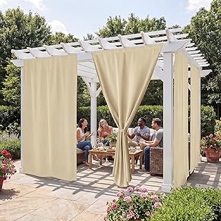 12 Versatile Gazebo Concepts to Elevate Your Outdoor Living 47 RYB HOME No-Rod Windproof Outdoor Curtains for Patio Waterproof with Adh...