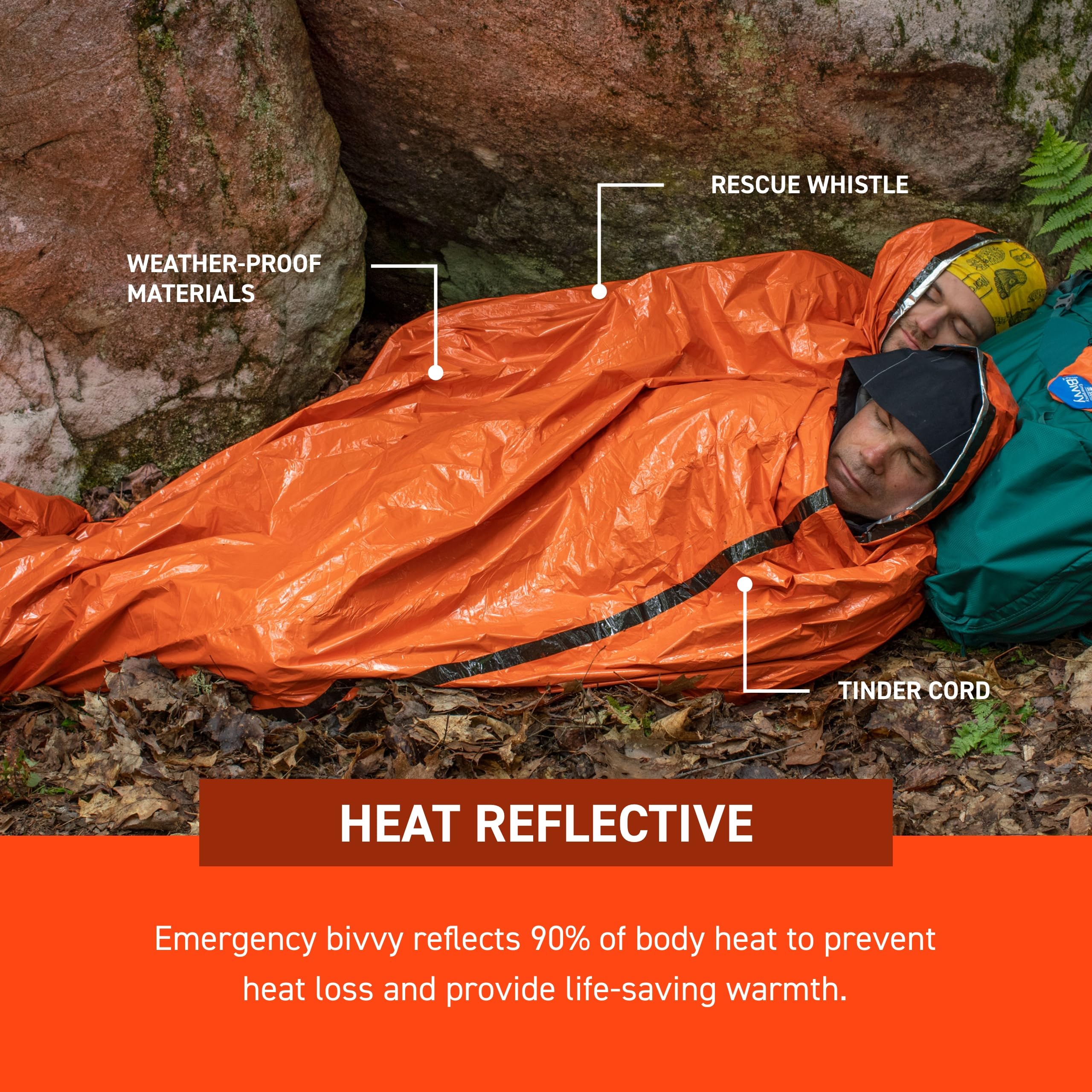 Unbekannt SOL Notfall Bivvy XL mit Rettungspfeife