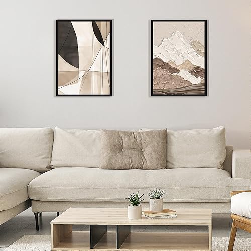 Vista 113 de upsimples - Portarretratos para galería de fotografías en la pared, marcos para fotos de 8 x 10 pulgadas con paspartú u 11 x 14 pulgadas sin Natural