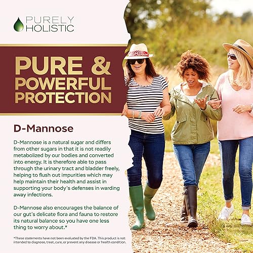 Miniatura 4 de D Manosa 1300 mg con arándano e hibisco - 240 cápsulas veganas de acción rápida - 4 meses de suministro de D-manosa - Apoyo natural para la salud