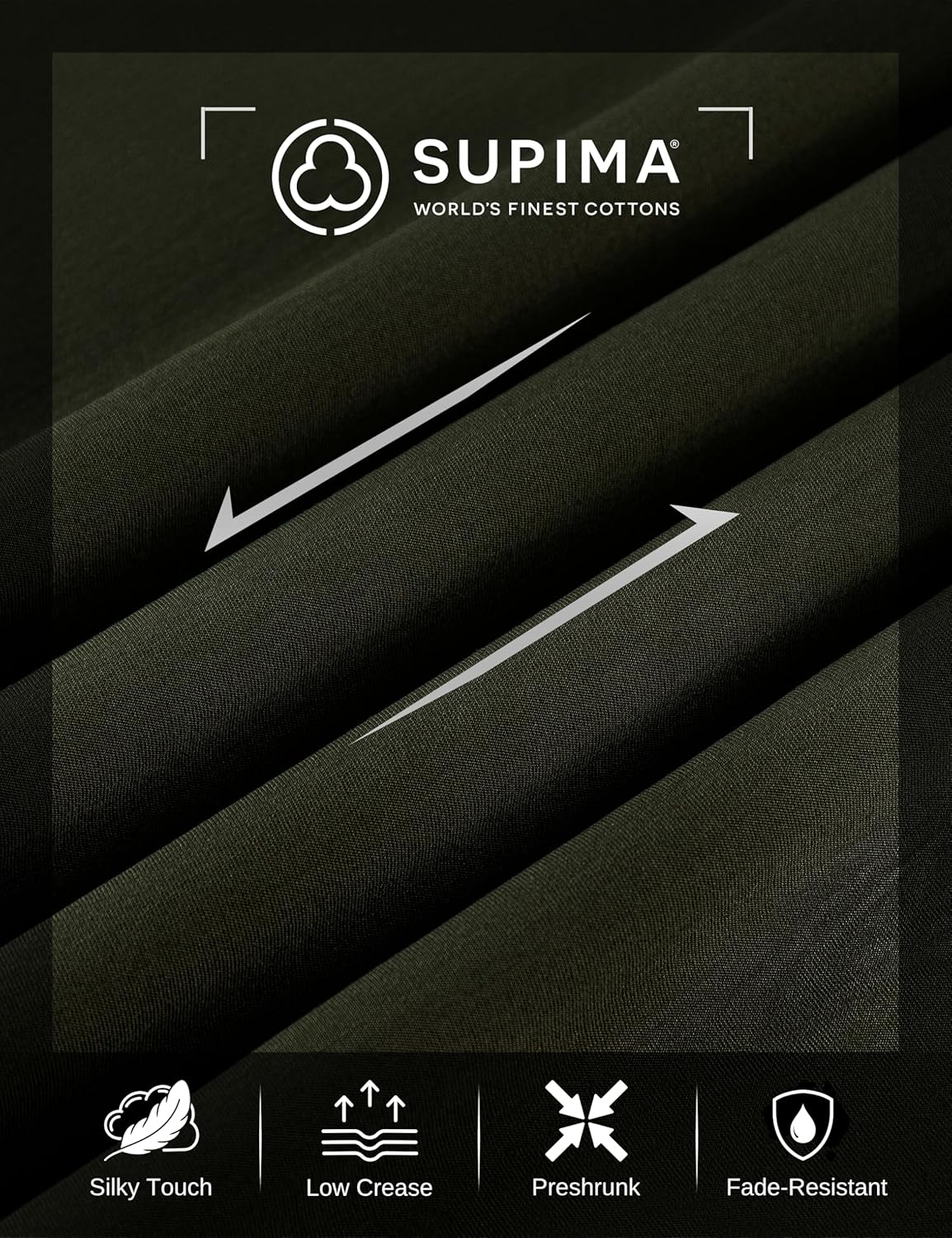 Men’s Supima® Mercerised Cotton T-Shirt – USA-Grown Cotton, Luxury Finish, Crew Neck, Short Sleeve, Structured Fit - Image 4