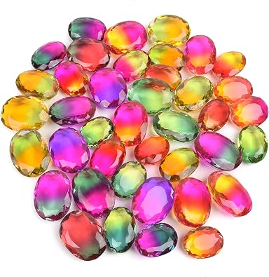 GEMHUB البرازيلي تقريبا. 200.00 Ct مجموعة من 4 قطع بيضاوية متعددة الألوان Ametrine فضفاضة الأحجار الكريمة الخرز