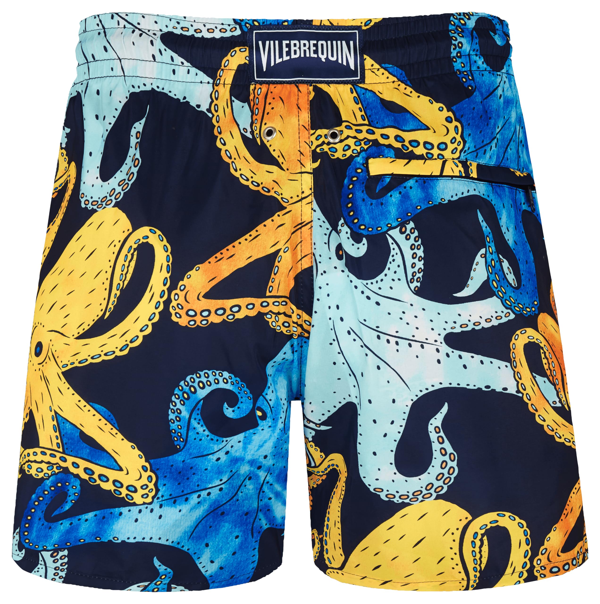 Men Swim Trunks Ultra,light and packable Pouples Aquarelle,XL,Blue Marine