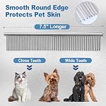 Gimars 6 in 1 Professional 4CR Stainless Steel Grooming Scissors for Dogs with Safety Round Tip, Heavy Duty Titanium Coated Pet Grooming Scissor for Dogs, Cats and Other Animals