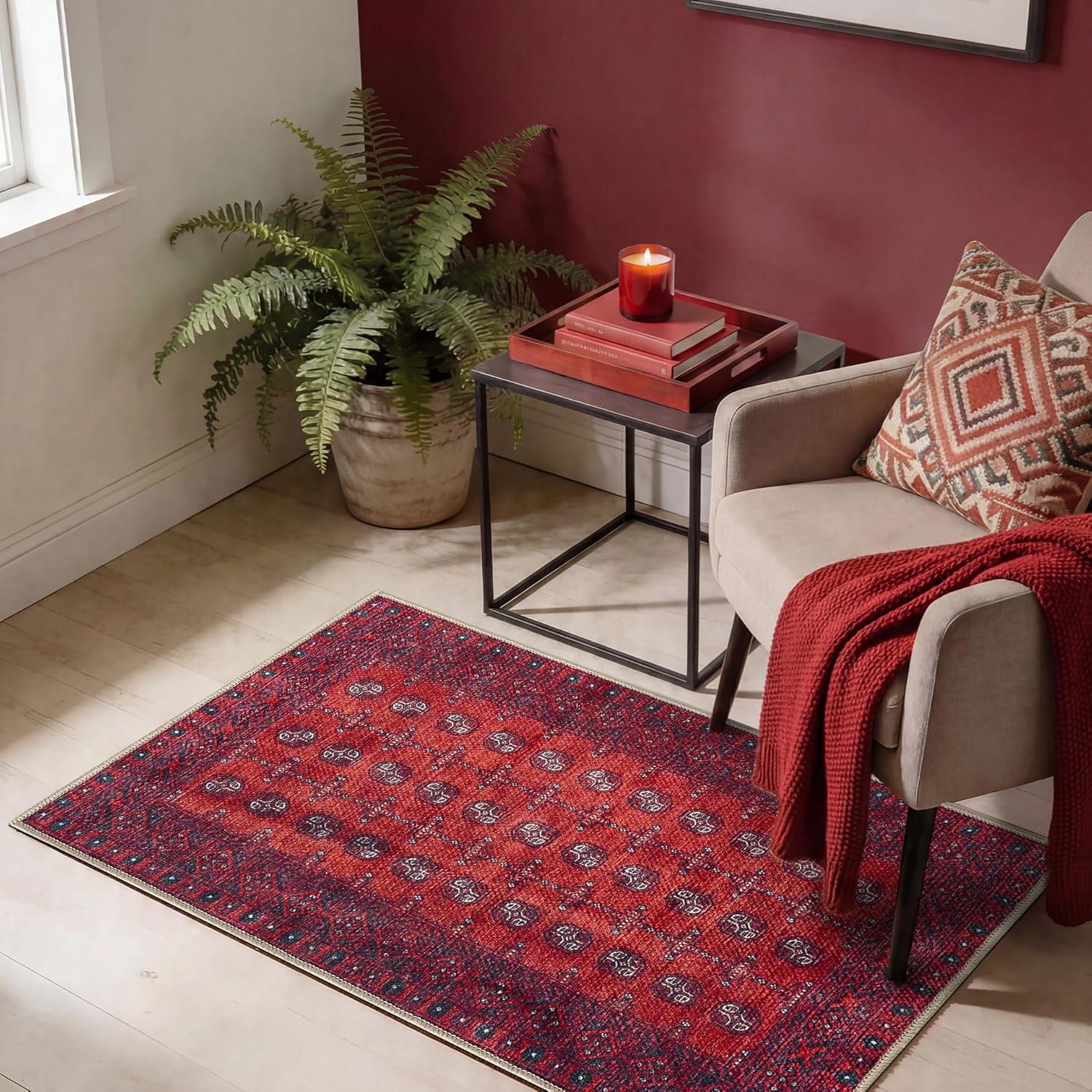 Keen Home Design Tapete 2x3 Lavable y Antideslizante