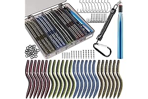 PLUSINNO Wacky Worm Fishing Lure Kit: Your Perfect Soft Plastic Baits for Unforgettable Fishing Expeditions