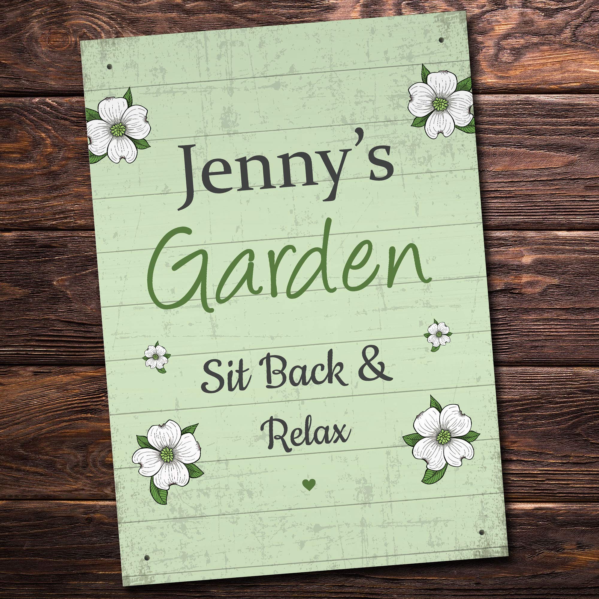 Red Ocean Backyard Garden Hanging Plaque Personalised Summer House Shed Sign Alcohol Gift