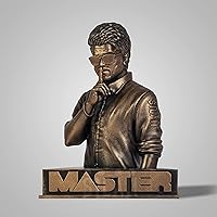 SILAII Master Thalapathy Vijay Sculpture - 8 INCH, Antique Bronze Colour
