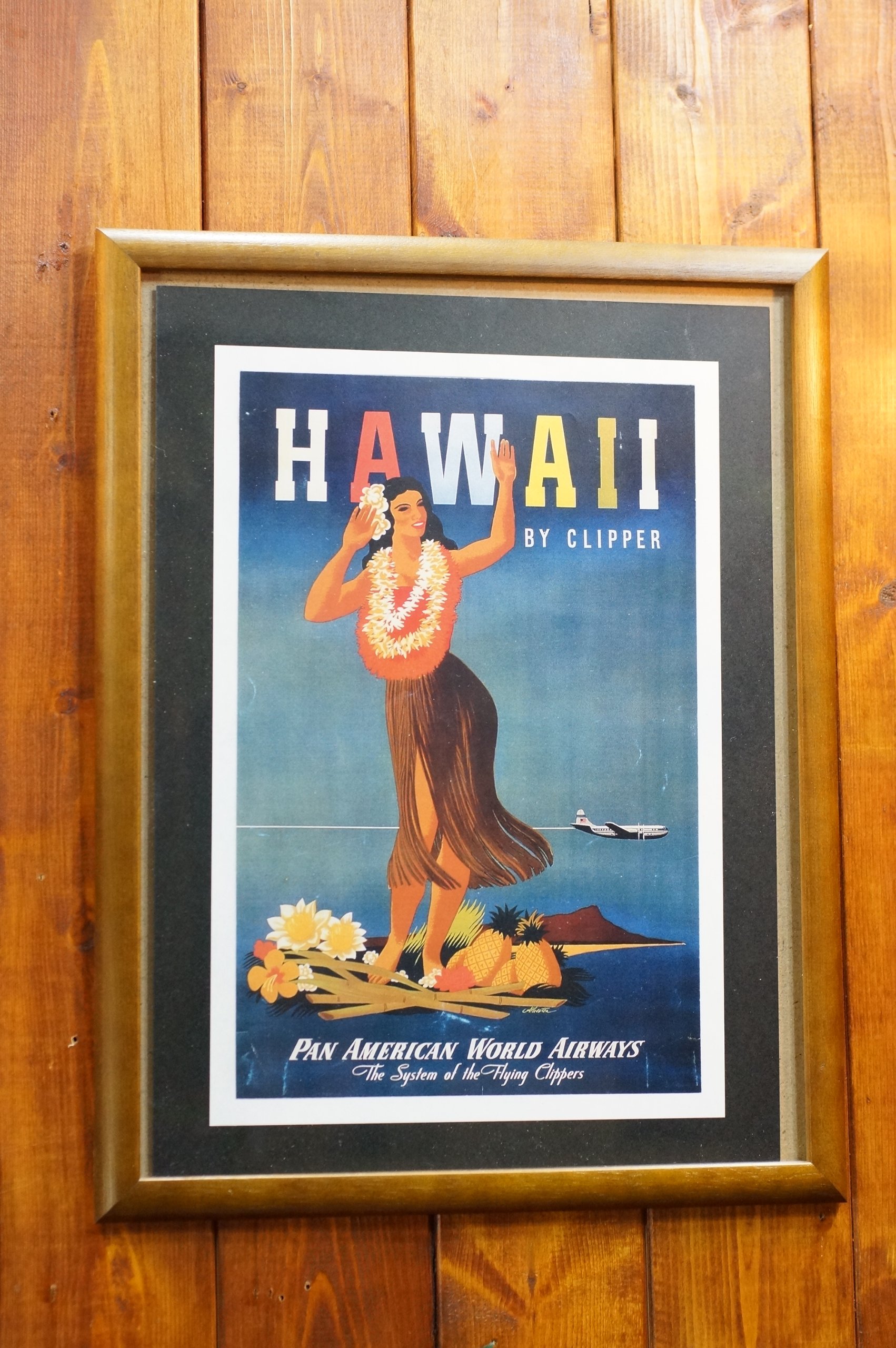 ハワイアンポスター+額縁写真立て付き 楽天市場】ハワイアンポスター フレームの通販