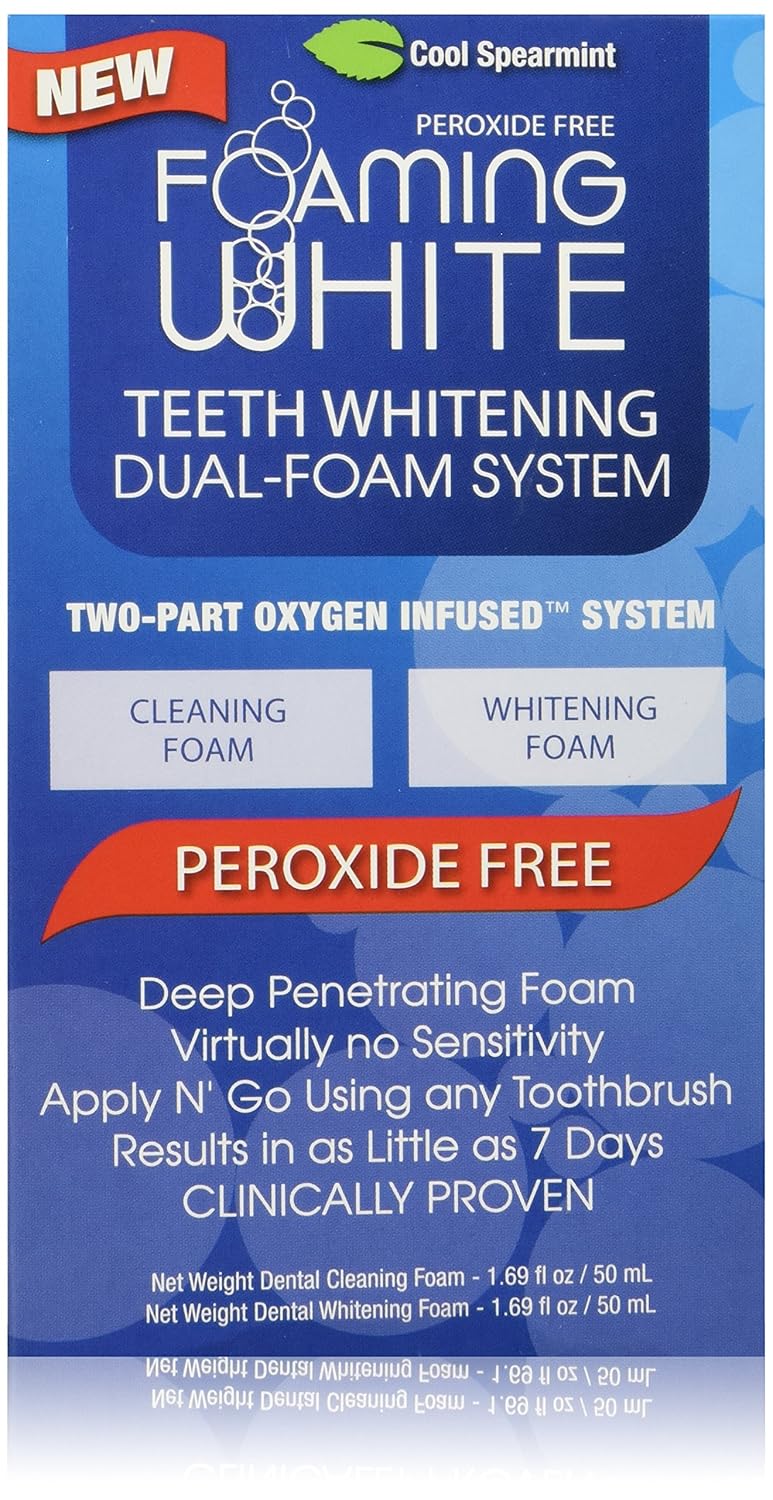 Teeth Whitening Foam System- NonPeroxide No Sensitivity Easy to Use