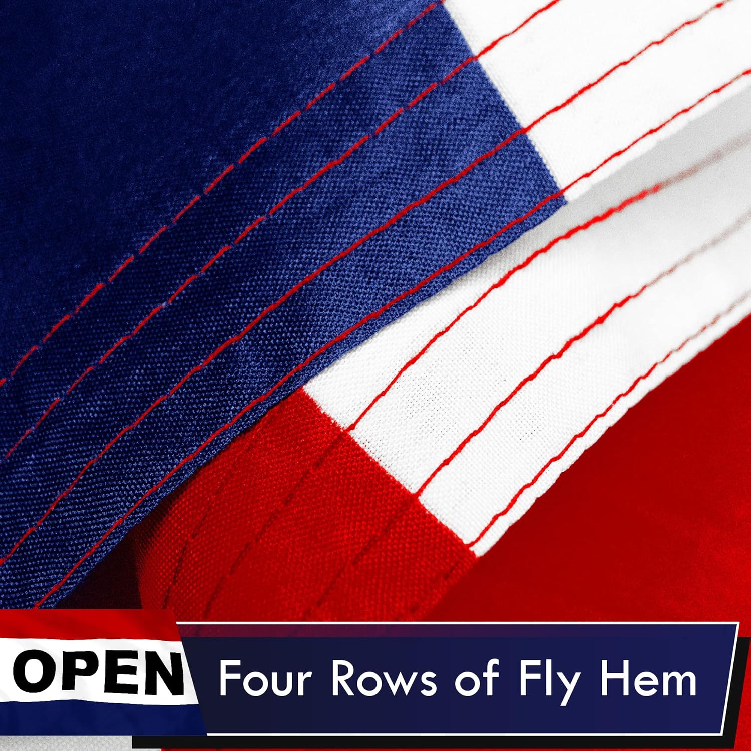 G128 Open Flag | 3x5 Ft | LiteWeave Series Printed 100D Polyester | Commercial Business Flag, Vibrant Colors, Brass Grommets - Image 7