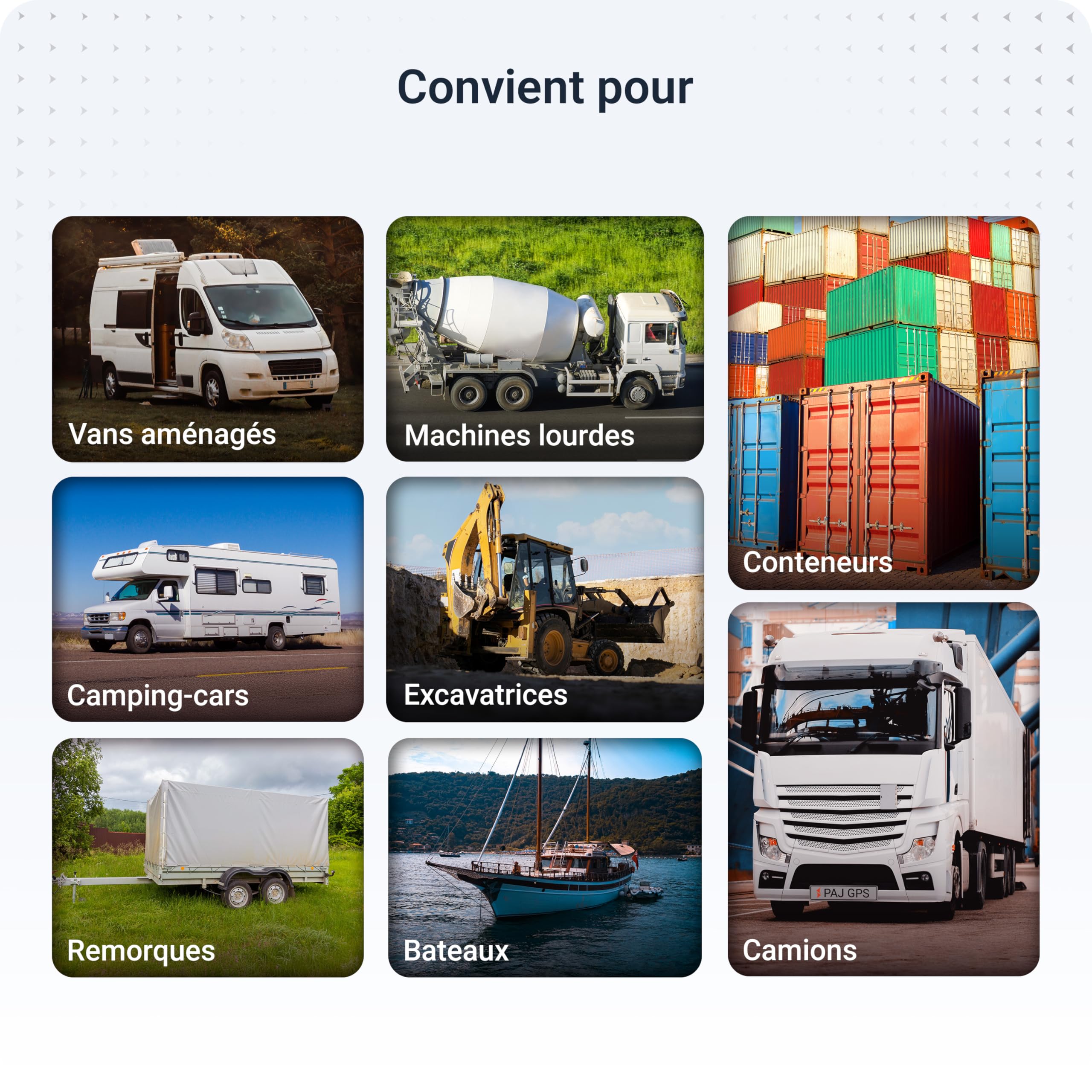 PAJ GPS - Solar Finder 4G - Abonnement Premium de 3 Mois Inclus - Traceur GPS pour Camping, Caravanes, Conteneurs, Remorques - Panneau Solaire pour Une Autonomie Prolongée avec Suivi en Temps Réel