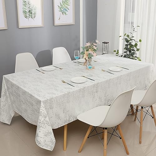 Miniatura 2 de Majestic Giftware TC1403-70144 - Mantel personalizado, 70 x 144, mosaico plateado