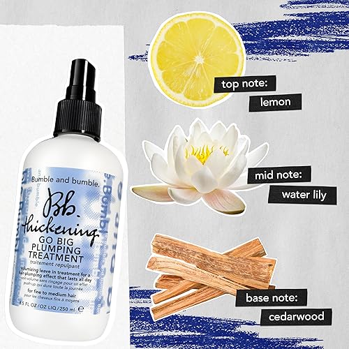 Miniatura 9 de Bumble and bumble. Thickening Go Big - Spray de tratamiento para el cabello voluminoso, protección contra el calor, suavizante y definidor, recto a