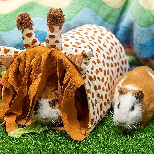 Miniatura 4 de PAWNISAW Escondite de conejillo de indias - Accesorios de jaula de túnel de forro polar para ratas hámster erizo chinchilla animal pequeño juego de