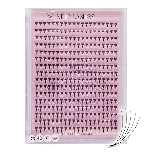 Miniatura 12 de 500 Promades Eyelash Fans 5D-20D, 0.03-0.05-0.07 Thickness, C/CC/D Curls, 8-18mm Volume Lash Extensions Premade Lash Fans Pro Pre Made False
