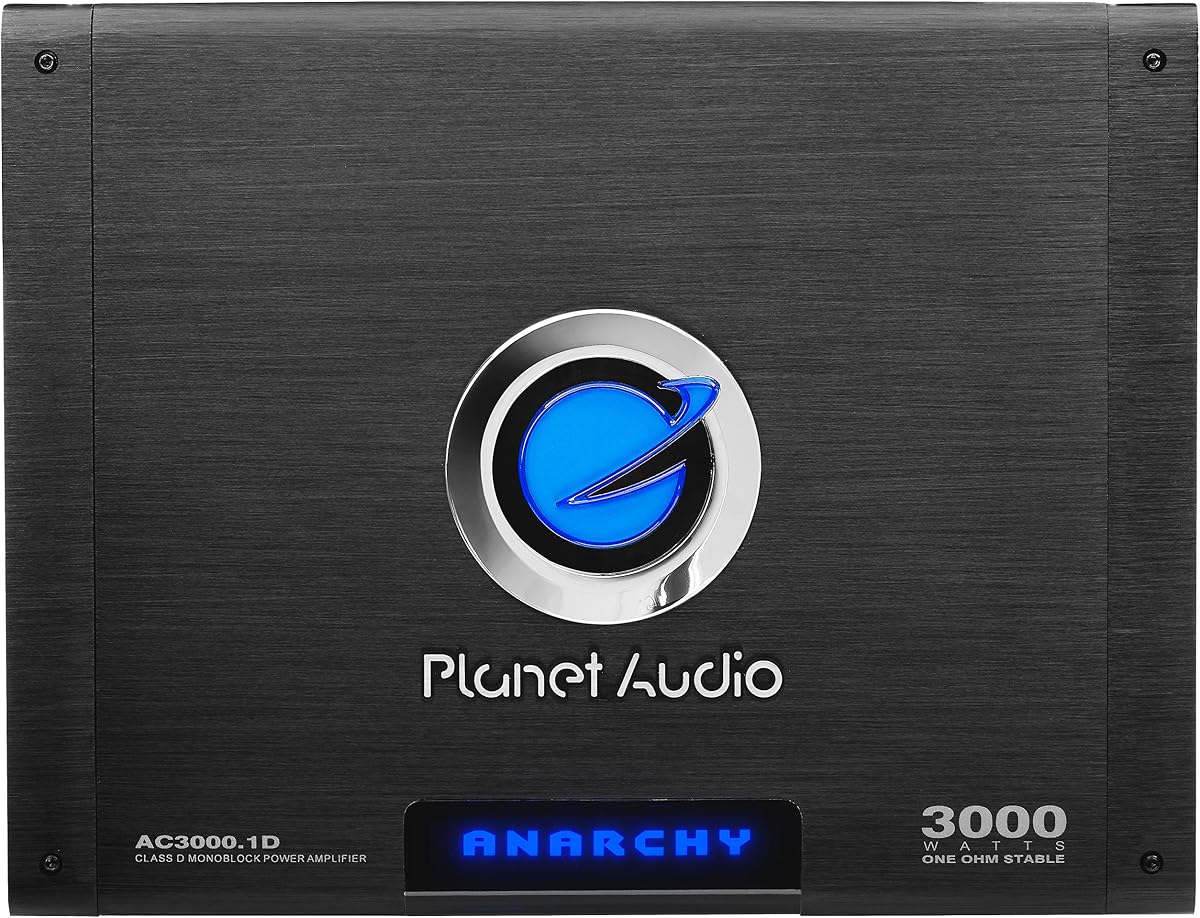 Amplificador monobloque para automóvil AC3000.1D, 3000 vatios, 1 ohmio estable