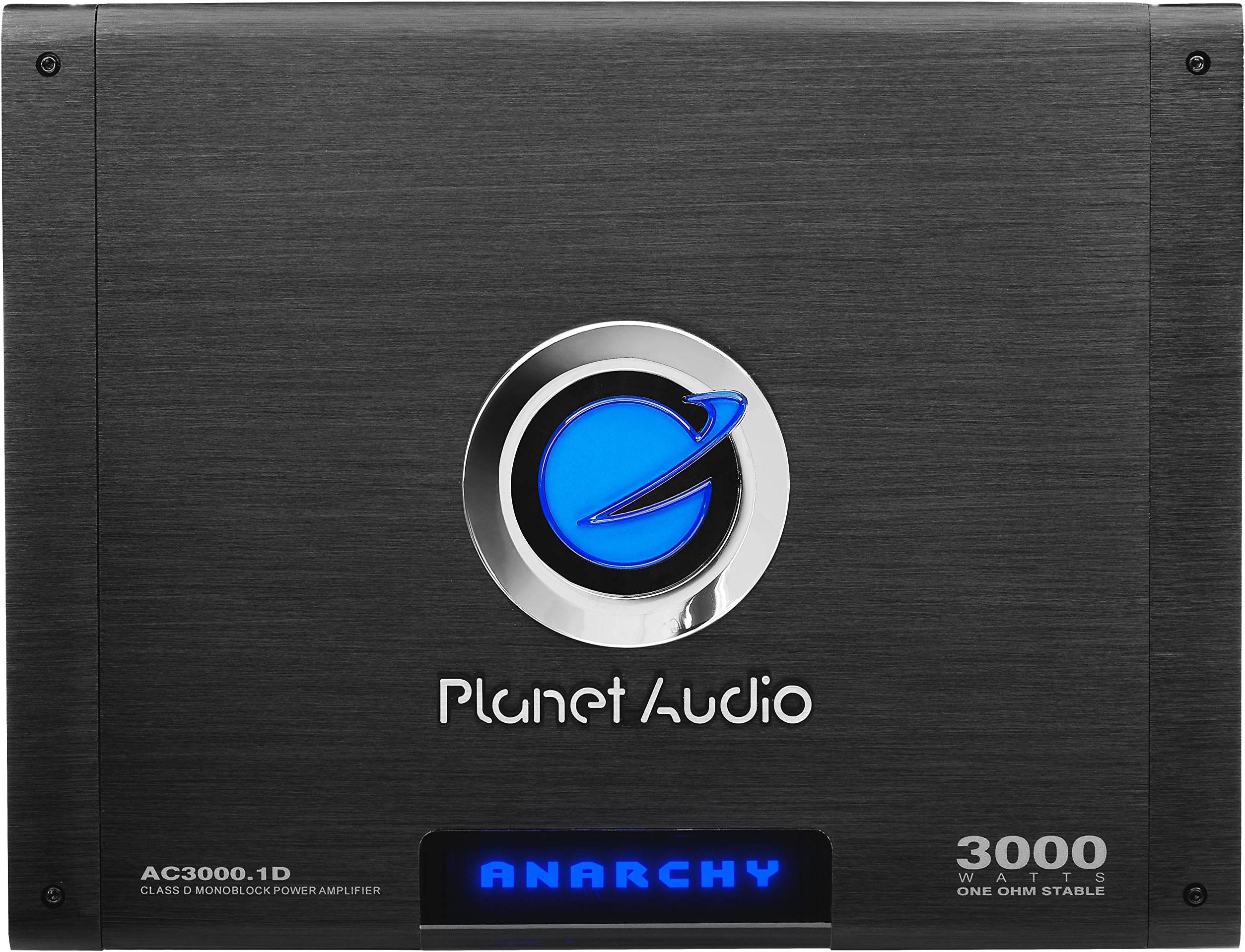 AC3000.1D Class D Monoblock Car Amplifier - 3000 High Output, 1 Ohm, Low Level Inputs, Low Pass Crossover, Hook Up to Subwoofer for Bass