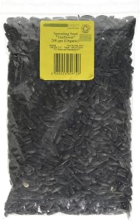 PREMIER SEEDS DIRECT - Sprouting Sunflower Seeds - Organic/BIO - 200GM - Bulk