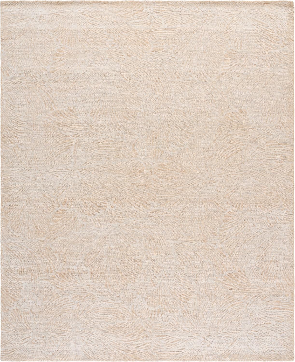 SAFAVIEH Ebony Collection Area Rug – 9′ x 12′, Gold & Ivory, Handmade Wool, Idea…