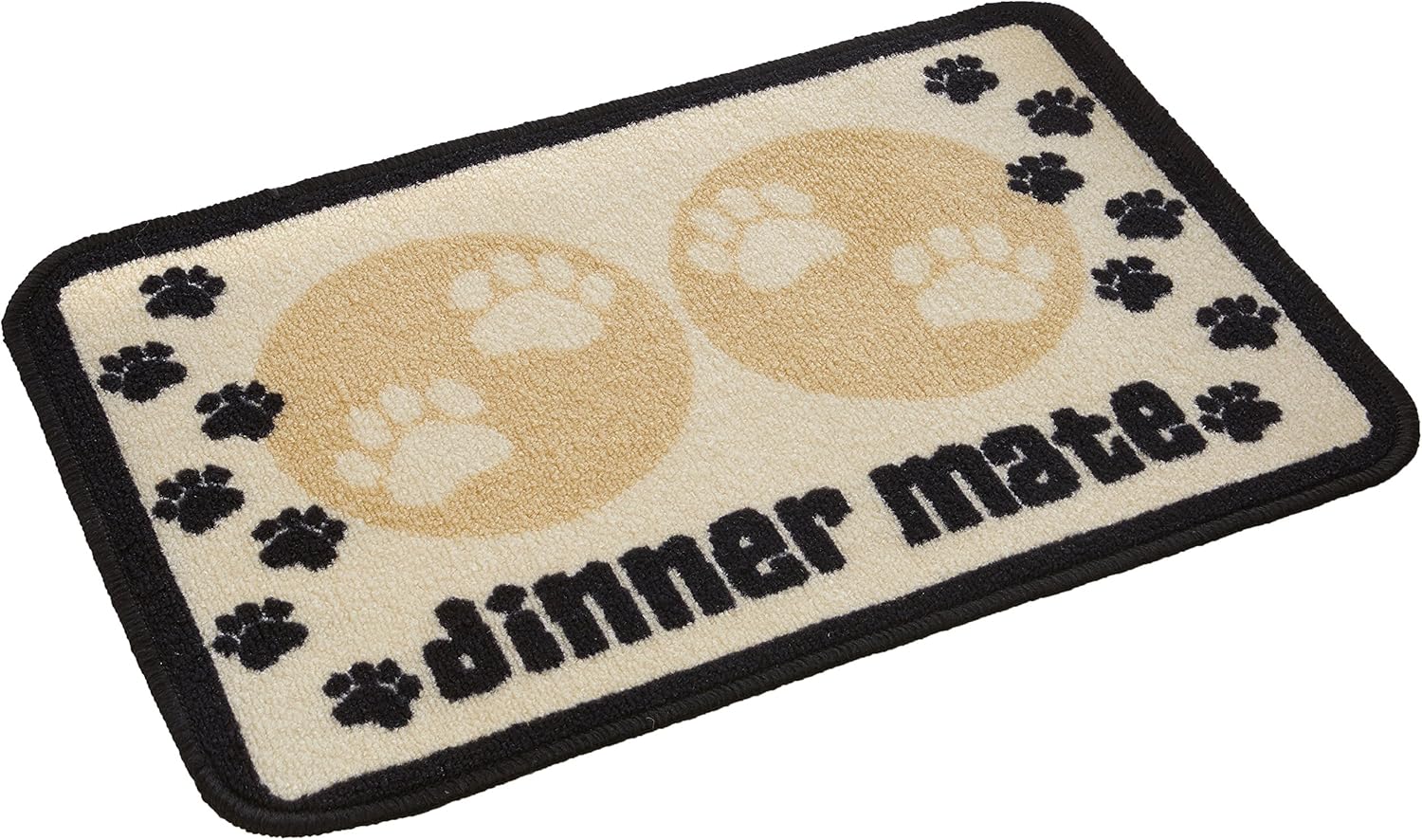 Pet Rebellion Dinner Mate Food Mat, 40 x 60 cm, Cream Pet