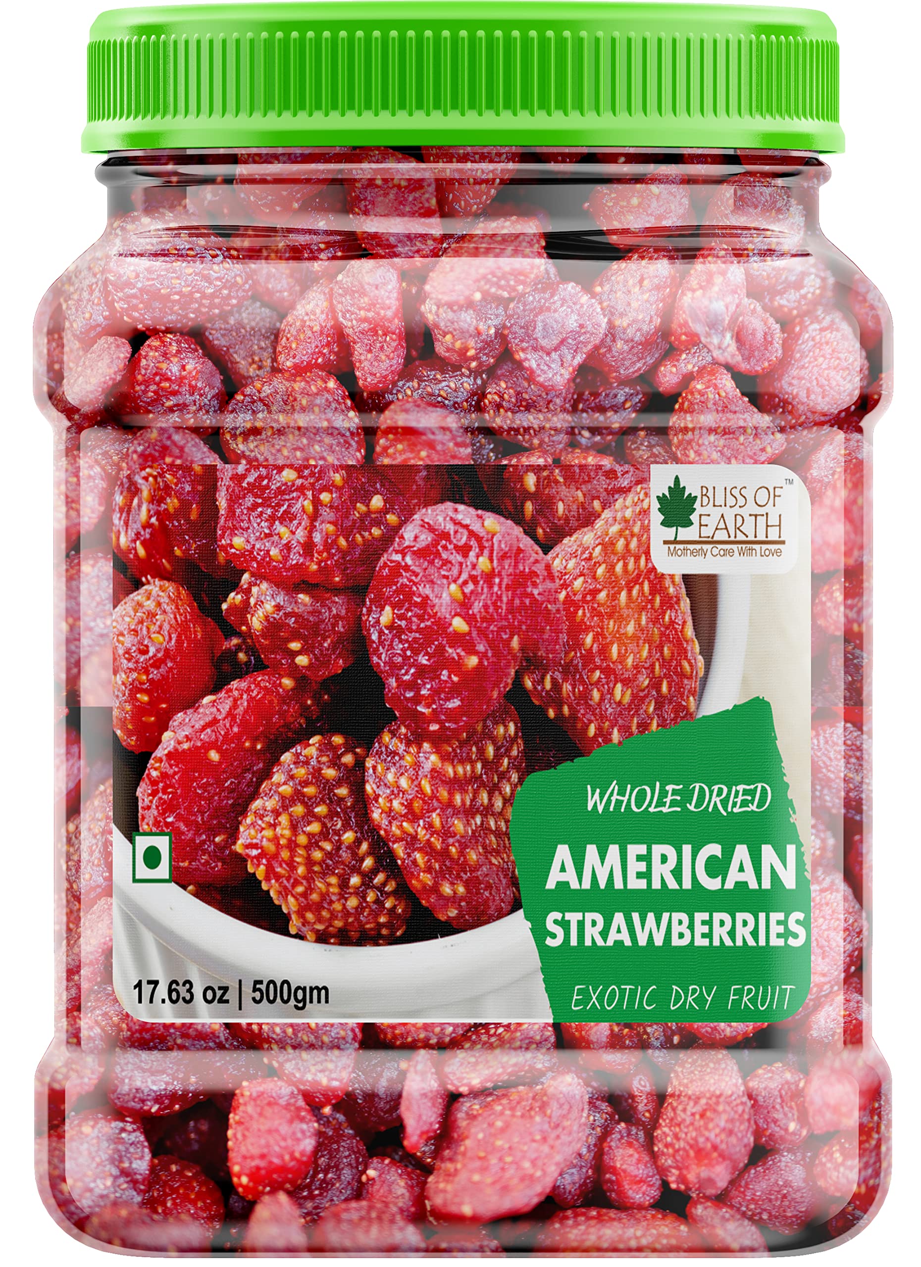 Bliss of Earth 500gm Whole Dried American Strawberries Exotic Dry Fruit Healthy and Tasty (B09M8HLQ7J) Amazon Price History, Amazon Price Tracker