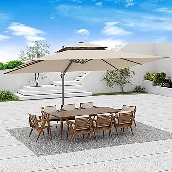 Amazon.com : Jentafix 10x13 FT Patio Umbrella, Large