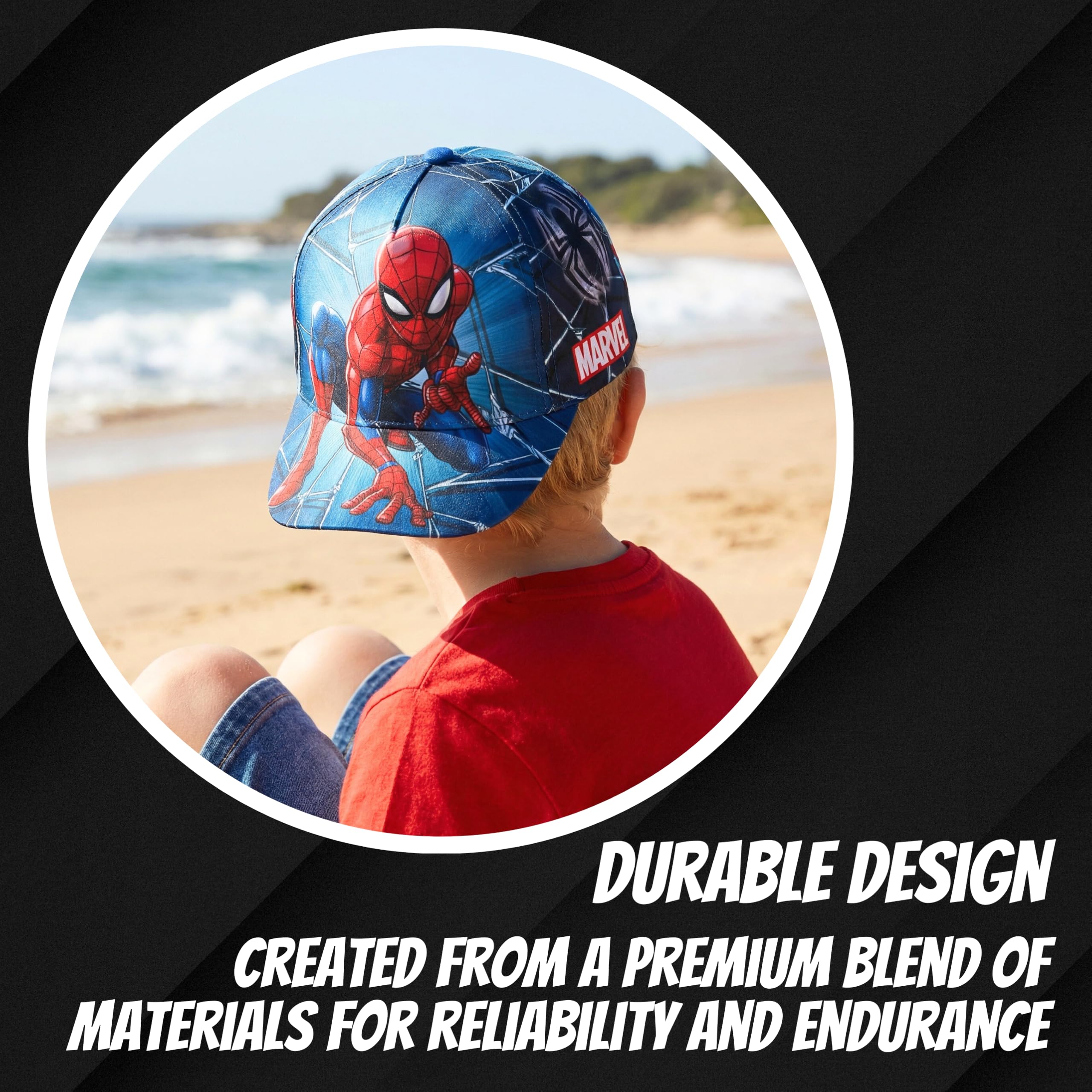 Marvel Spider-Man Casquette de Baseball pour Garçon, Design Classique Chapeau D'été pour Enfants - 5