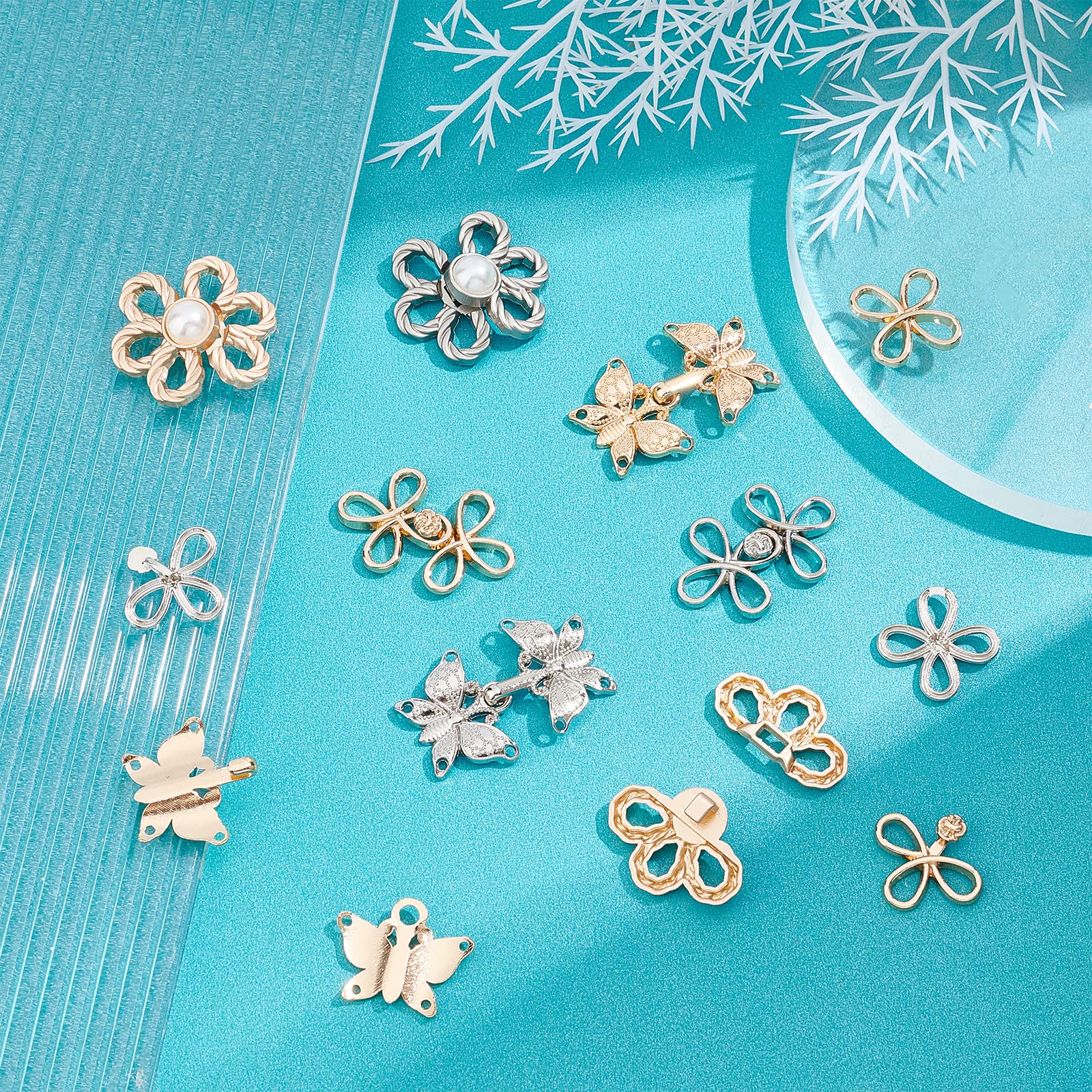 Lot De 10 épingles à Nourrice En Perles Et En Cristal - Faux Cristal Et Perles - Pour Pulls, écharpes, Manteaux, Vêtements - Accessoires De Décoration