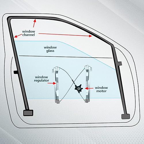 Miniatura 5 de Elevalunas eléctrico delantero izquierdo para 2008-2016 para Chrysler Town & Country 2008-2018 para Dodge Grand Caravan 2012-2015 para Ram Cargo Van