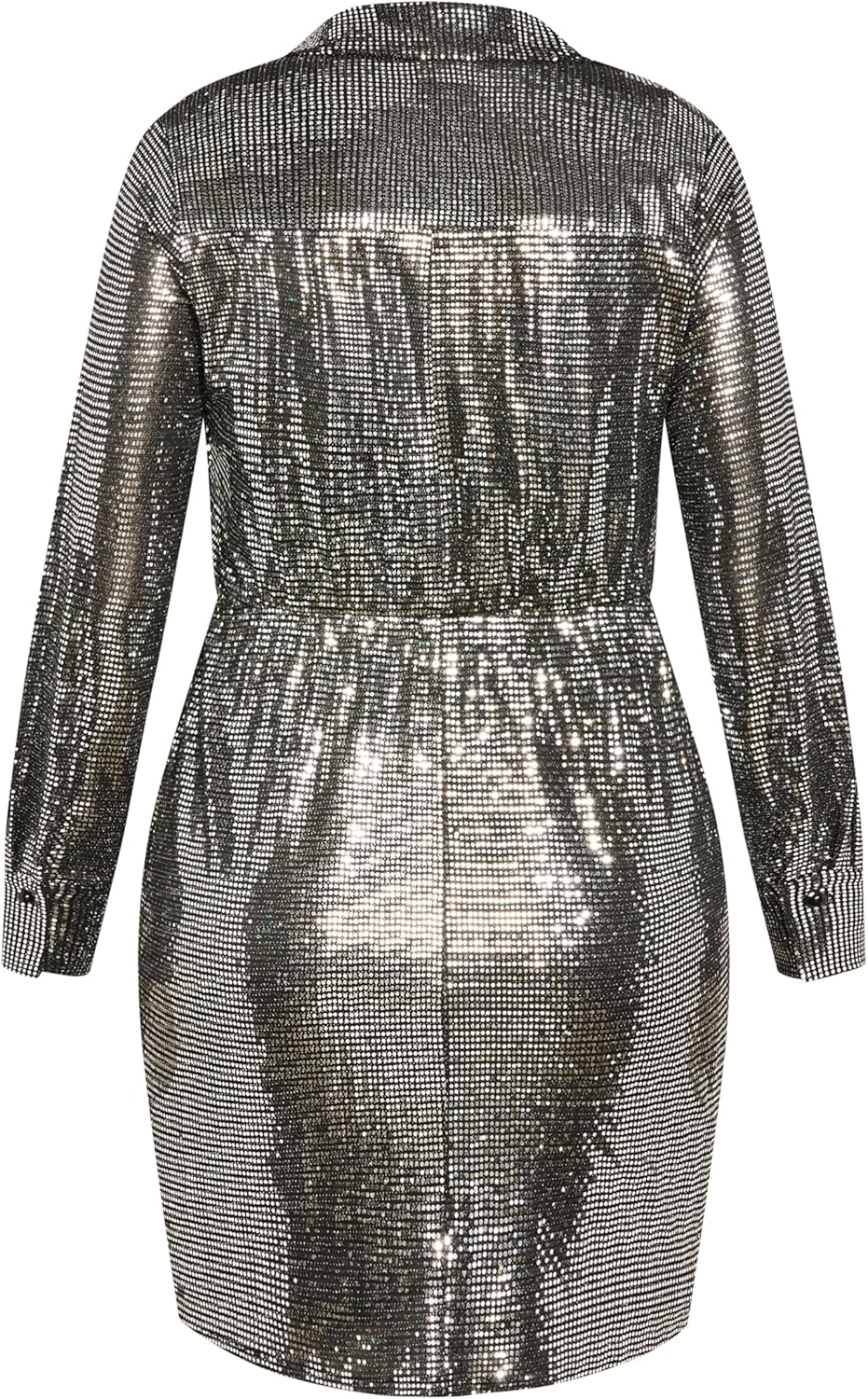 City Chic レディース プラスサイズ ドレス - スパンコール グロー