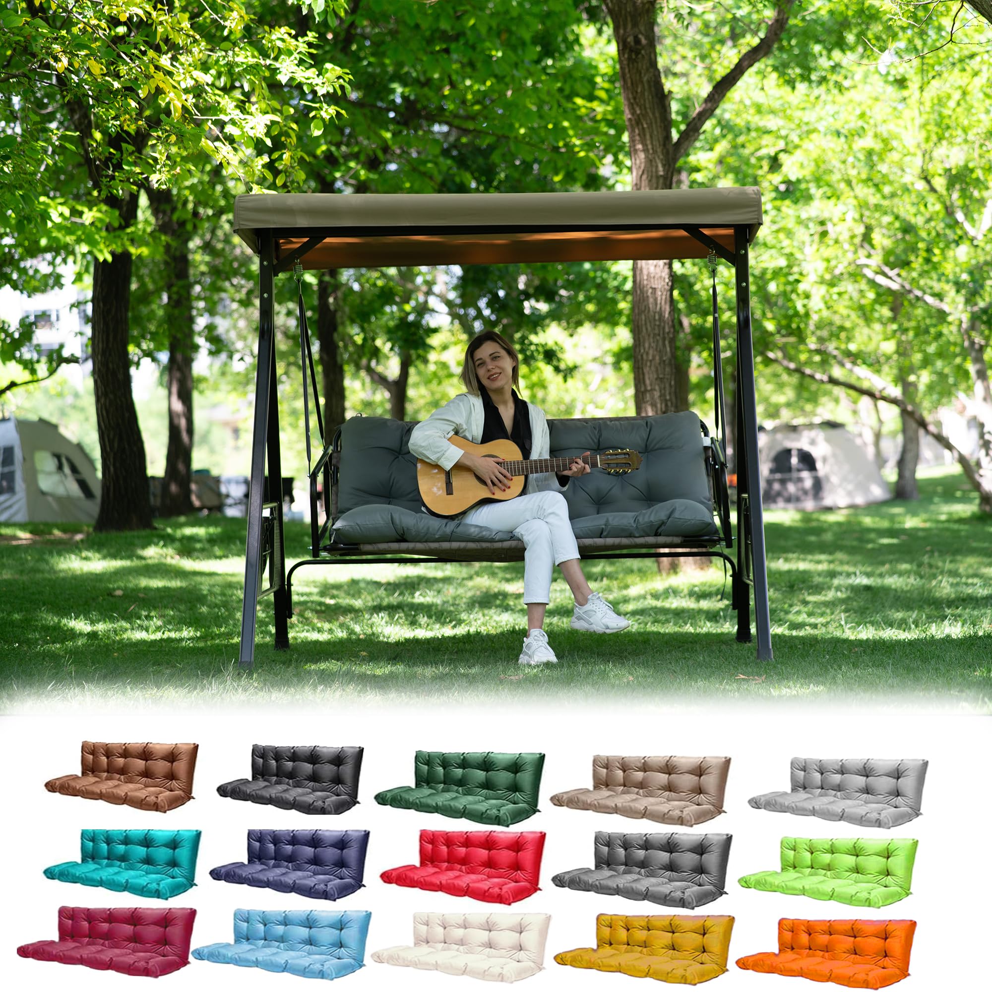 Patio Swing Cushions Patio Swing Canopy Replacement, Outdoor Swing