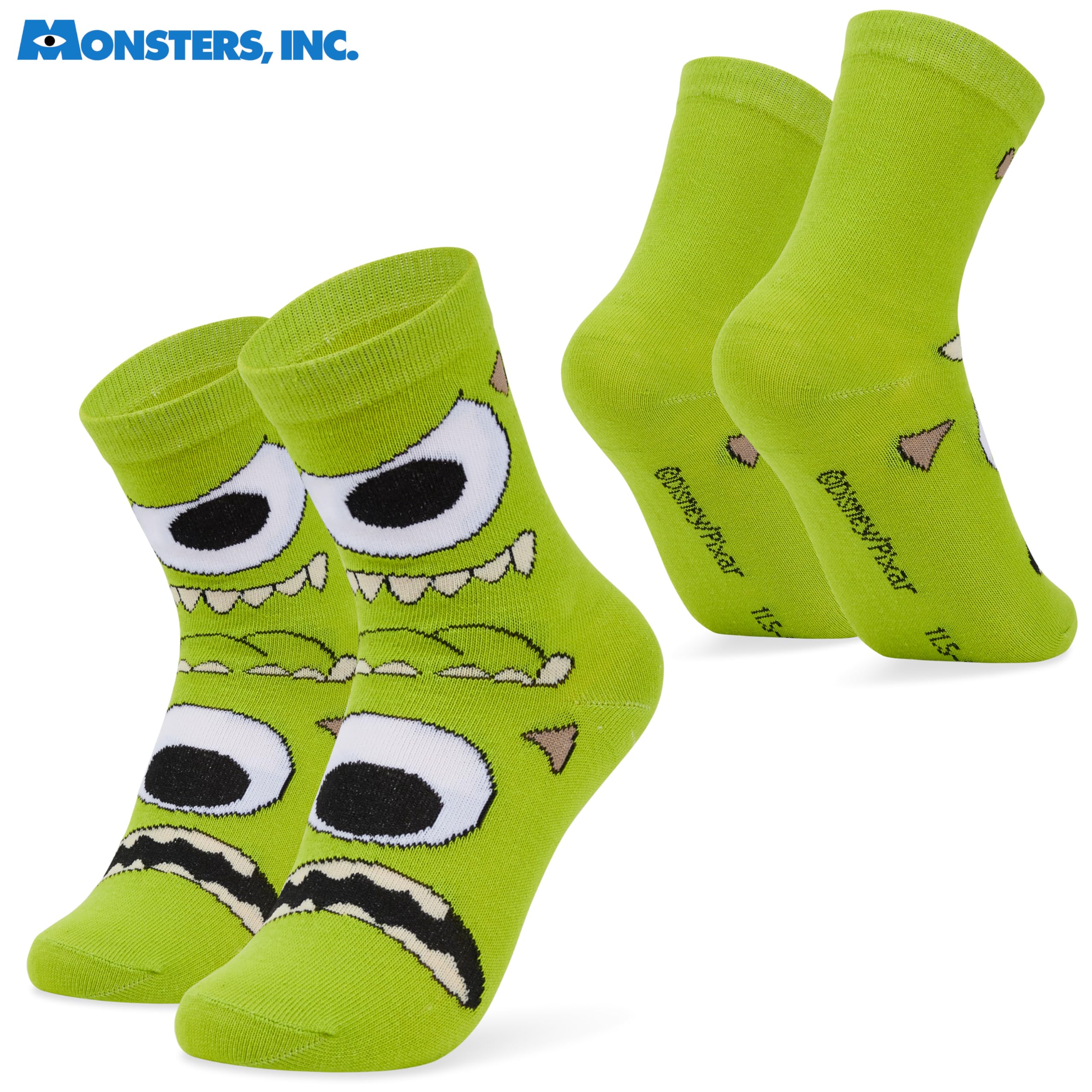 Disney Monsters Inc Calzini Bambini e Adolescente, Pacco da 5 Morbido Calzini Divertenti, Idea Regalo Ragazzo