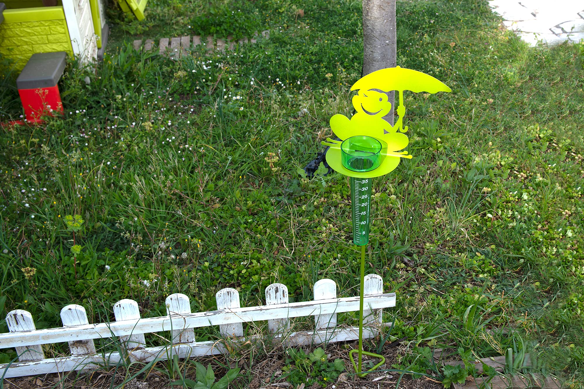 Louis Moulin Halterung für Regenmesser Frosch AnisHt, 1,16 m, Pergola, Anisgrün