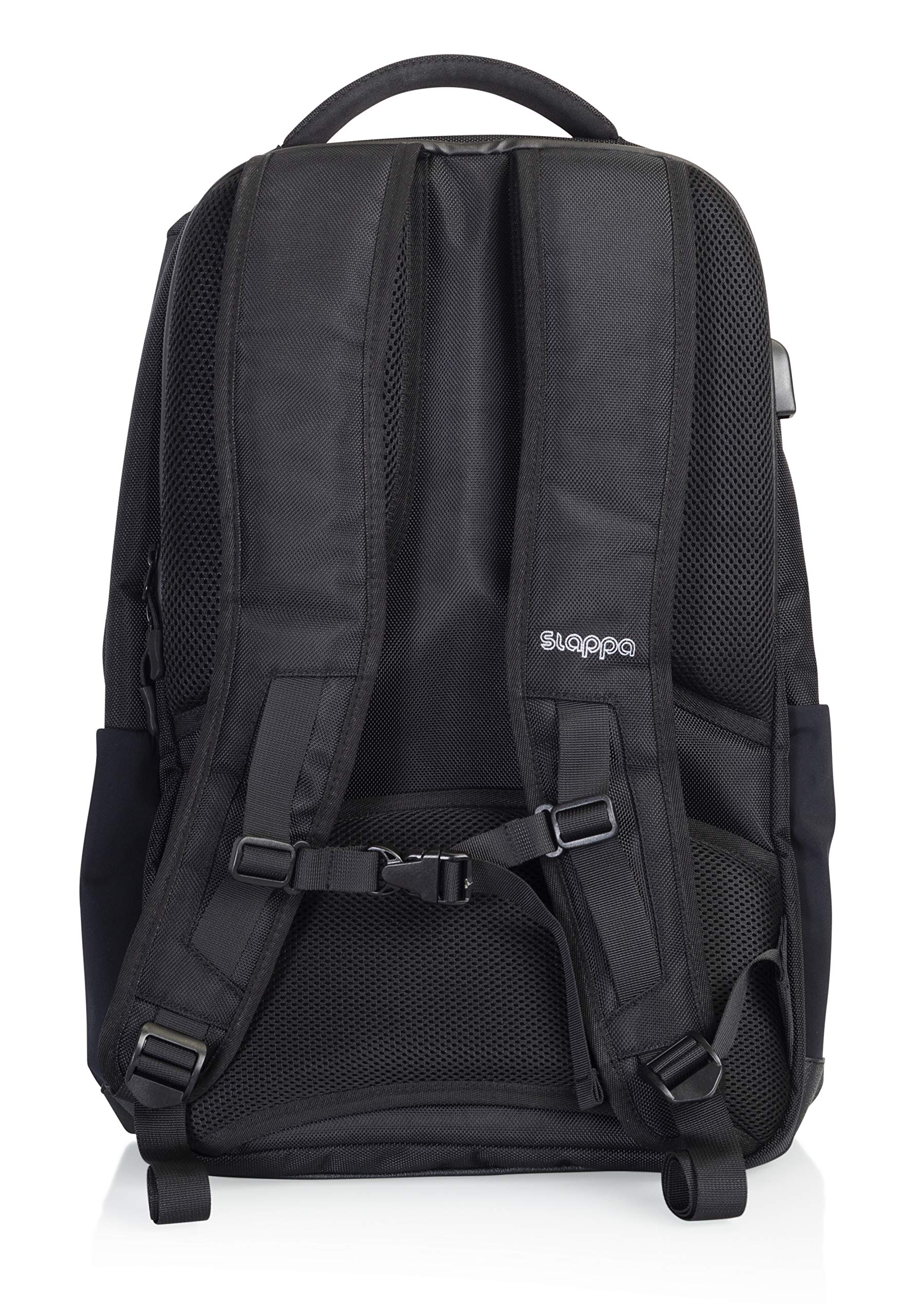 Slappa Gamma Series Gaming Laptop Backpack with Water resistant Zippers; Fits up to 15