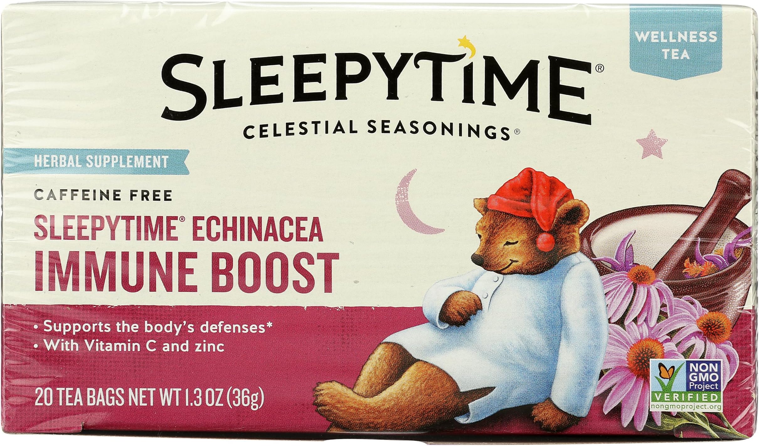 Wellness Tea, Sleepytime Echinacea Complete Care, 20 Count Box