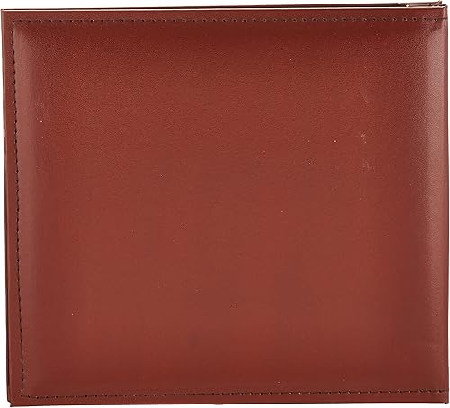 Miniatura 2 de Pioneer Photo Albums Pioneer - Libro de recuerdos de cuero sintético cosido a presión de 8 x 8 pulgadas, color marrón